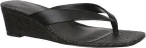 Nordstrom Rack Shellie Wedge Sandal in Black at Nordstrom Rack, Size 5.5