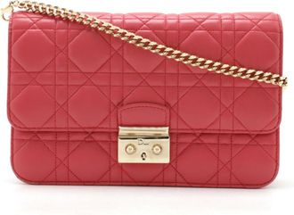 Dior Leather Chain/Shoulder Wallet (Pre-Owned)
