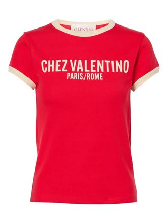 Valentino Garavani Chez-print T-shirt - Pink