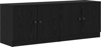 vidaXL Armario De Almacenamiento Para Cama Alta 2 Uds. Roble Negro Vidaxl