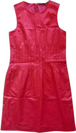 Theory red satin dress Size S