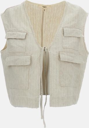 Barena Gilet Effetto Herringbone