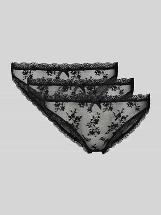 Dorina Slip aus Spitze Modell LANA LACE im 3er-Pack in Black, Gr&ouml;&szlig;e XXL
