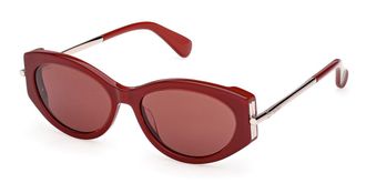 Max Mara MM0167 69S Womens Sunglasses Burgundy Size 54