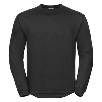 Russell Athletic Russell Unisex Sweatshirt voor zwaar werk voor volwassenen (Zwart)