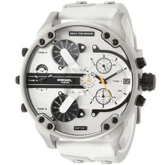 Diesel DZ7401 Mr. Daddy 2.0 57mm Herenhorloge Wit
