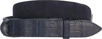 Orciani Leren Riem - Heren - Riemen - Blauw - ONE Size - Leer - Accessoires