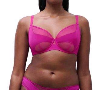 Chantelle Halo Unlined Underwire Bra In London Fuschia