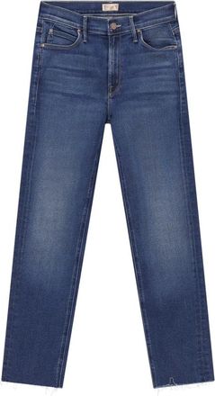 Mother Rechte Jeans - Dames - Regular Fit Jeans - Blauw - W27 - Katoen - Jeans