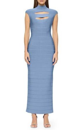 H&eacute;rve L&eacute;ger Bandage Gown in True Blue at Nordstrom Rack, Size Large