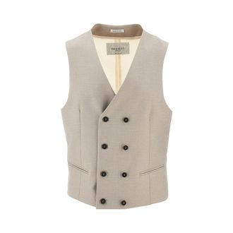 Breras Milano Double-breasted tailored vest Man 46