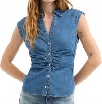 Veronica Beard Sera Top In Serendipity