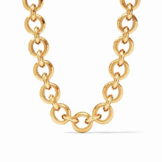 Julie Vos Womens Cannes Link Necklace In Gold