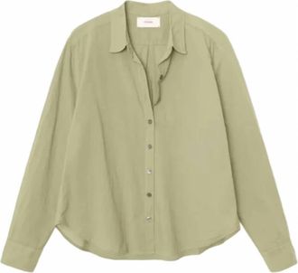 Xirena Womens Bowie Button Down Shirt In Dark Seagrass