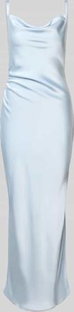 LeGer By Lena Gercke Slim Fit Midikleid aus Satin Modell Maxima in Hellblau, Gr&ouml;&szlig;e 38
