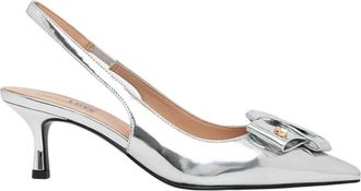 Love Moschino Schoenen, Dames, Grijs, 36 EU, Leer, Slingback Pumps
