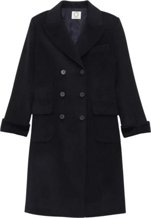 Ines De La Fressange Scarlett Jas - Dames - Mantel - Blauw - S - Wol - Jassen