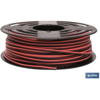cofan Rollo 100m Cable Paralelo Rojo/negro (2x0,75)