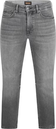 HUGO BOSS Heren Delaware Denim Slim Jeans (Grijs)