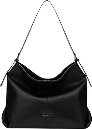 Pepe Jeans London Shopper Bag - Dames - Schoudertassen - Zwart - ONE Size - Leer - Tassen