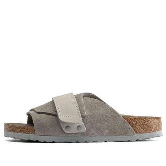 Birkenstock Kyoto Nubuck/Suede Leather Narrow Fit Stone Coin 1020737