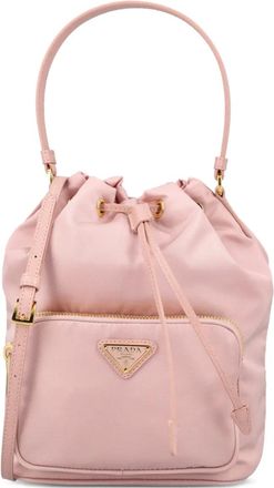 Prada Duet bucket-tas met trekkoord - Roze