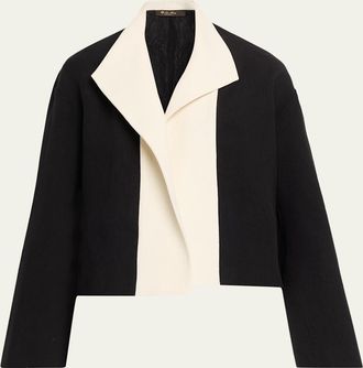 Loro Piana Jeff Linen Short Caban Jacket