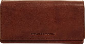 Spikes & Sparrow Geldb&ouml;rse SPIKES & SPARROW, Damen, braun (cognac), Leder, gl&auml;nzend, Kleinlederwaren Geldb&ouml;rse, echt Leder