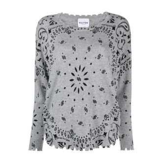 Kujten Round-neck Knitwear - Knitwear - Mujer - Gris - L