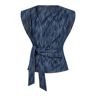 Co'Couture Top sin mangas - Tops - Mujer - Azul - XL