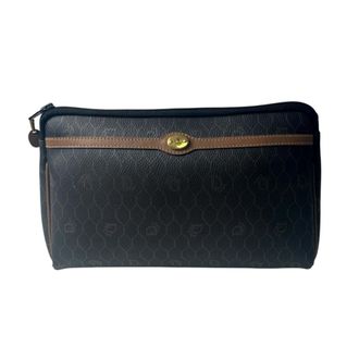 Dior Dark Brown Pvc Leather Clutch Bag Pouch (Pre-Owned)