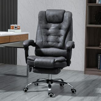 Vinsetto Ergonomic Heated 6 Points Vibration Massage Office Chair in Dark Grey