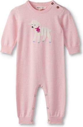 Hatley Sweet Lamb Sweater Romper in Pink at Nordstrom, Size 12-18M