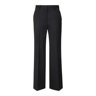 Fendi Dames, Broeken, Zwart, Maat: XS Katoen