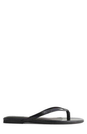 Madewell The Iggy Flip Flop in True Black at Nordstrom, Size 7.5