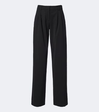 Isabel Marant Pantaloni Lyda in lana vergine a gamba larga