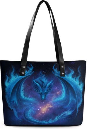 Generic Galaxy Dragon Tote Bags for Women Cute Shoulder Purses Handbags