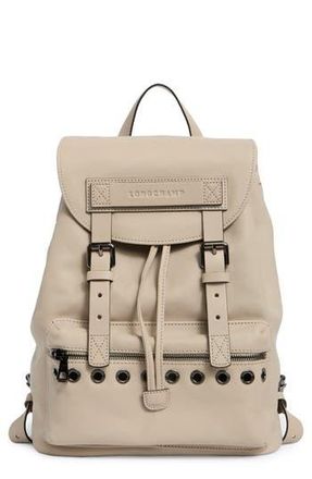 Longchamp 3D Small Grommet Stud Leather Backpack in Clay at Nordstrom Rack