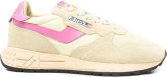 Autry Reelwind Low - Dames - Sneakers - Geel - 37 EU - Katoen - Schoenen