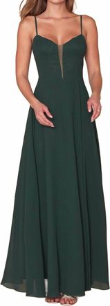 Lulus Stunning Grace Cutout A-Line Maxi Dress In Emerald Green