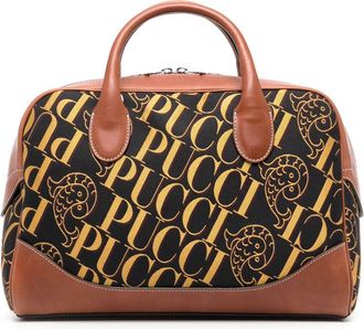 Pucci logo-print tote bag - women - Lambskin - OS - Black