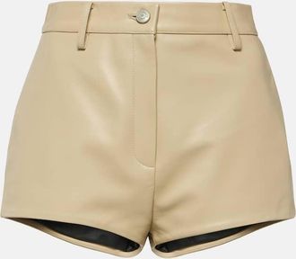 Magda Butrym High-rise leather shorts