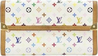 Louis Vuitton Pre-owned Monogram Multicolore M92659 Lange Portemonnee (drievoudig) - Dames - Vintage Accessoires - Veelkleurig - ONE Size - Vintage