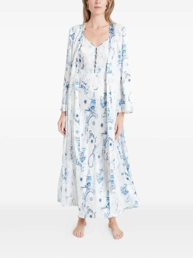 Temperley London Vestaglia Aphrodite Bianco da 585,00 € su