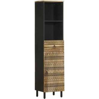 vidaXL Mueble De Ba&ntilde;o Madera Maciza De Mango 38x33,5x160 Cm Vidaxl