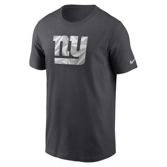 Nike New York Giants Fractal Logo Nike Mens NFL T-Shirt in Grey | NP9906F8I-XER