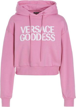 Versace Pink Logo Hood Sweatshirt