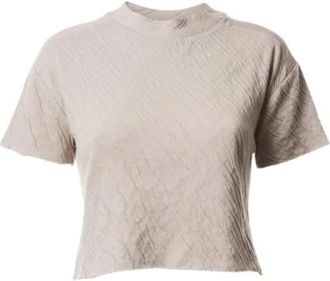 Thom Krom W TS 619 Shirt - Dames - T-shirts - Beige - M - Katoen - Tops