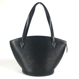 Louis Vuitton Black Noir Epi Leather Shoulder Bag Tote Bag (Pre-Owned)