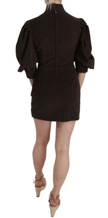 Dolce & Gabbana Womens Brown Corduroy Bodycon Cotton Mini Dress Elastane (corduroy)